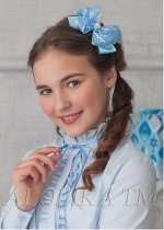 Заколка-бантик на зажиме
