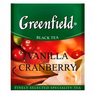 Чай Гринфилд Vanilla cranberry black tea термосаше в п/э уп. для Horeka 1,5г 1/100/10