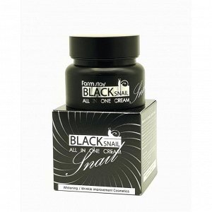 Farm Stay Восстанавливающий крем для лица с муцином черной улитки Black Snail All in One Cream, 100мл