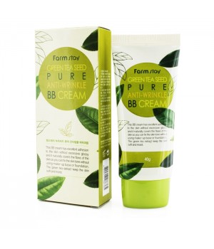 Farm Stay Green Tea Seed Pure Anti Wrinkle BB Анти-возрастной ВВ крем 40мл