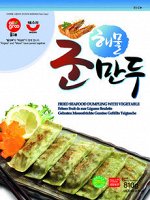 Дамплинги, д/ж с морепродуктами /Allgroo Seafood dumpling for fry, Ю.Корея, 800 г, (8)