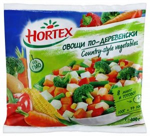 Овощи по-деревенски, Хортекс, 400 г, (12)