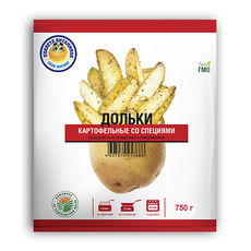 Картофельные дольки, со специями, Планета Витаминов, 750 г, (12)