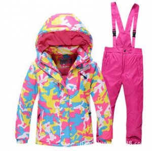 Детский зимний лыжный костюм р-р 104-110 для девочки