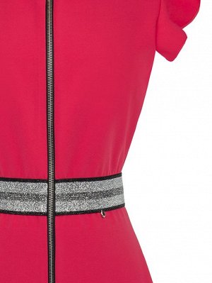 Платье Main part:89%Polyester-11%Elastane / черный, розовый, фуксия, красный