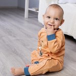 Комбинезон (манжет) для мальчика, персиковый