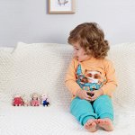 Пижама для мальчика, персиковый, бирюзовый