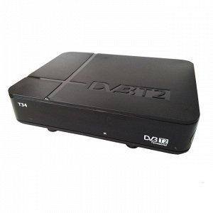 DVB-T2 тюнер Эфир HD T34 пластик, дисплей