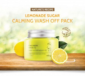 Always21 Осветляющая маска с лимоном и сахаром Nature's Recipe Lemonade Sugar Calming Wash Off Pack