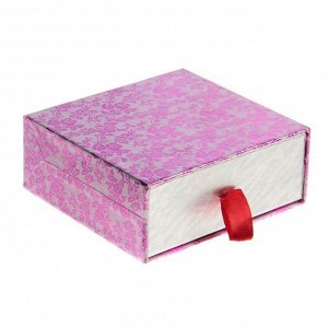 Коробка подарочная "Пенал", цвет розовый, 12,5 х 12,5 х 5 см
