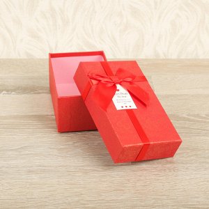 Коробка подарочная 15 х 9 х 6 см, красный