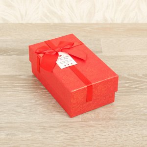 Коробка подарочная 15 х 9 х 6 см, красный