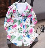 Ветровка с капюшоном белая