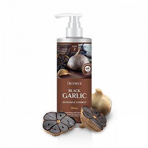 DEOPROCE black garlic intensive energy rinse 1000 ml - бальзам-ополаскиватель для волос с экстрактом чёрного чеснока