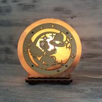 Солевая лампа "Круглый М" колокольчик 1,3 кг