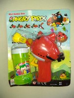 Angry Birds пистолет для мыльных пузырей!