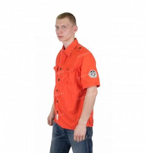 Рубашка A&F с коротким рукавом мод. 271-1, orange