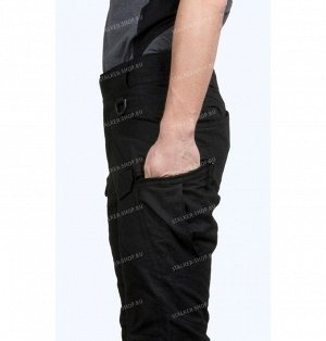 Pants UTL, 92%cotton 8%polyester, black