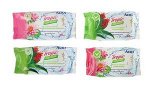 AURA Влажные салфетки освежающие в ассортименте TROPIC COCKTAIL 60шт