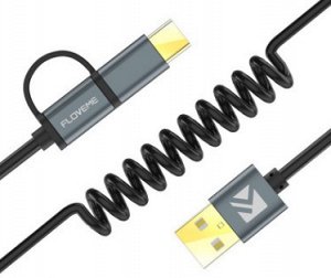 USB-кабель micro/TYPE-C цвет: ЧЕРНЫЙ