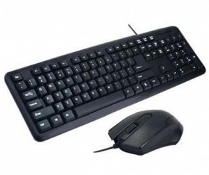Проводная клавиатура+проводная мышь USB цвет: 701 ЧЕРНЫЙ