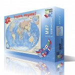 Карта-пазл. Мир политический. 260 дет. 33х47 см. ГЕОДОМ