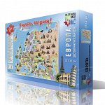 Карта-пазл. Европа. Достопримечательности