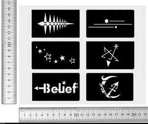 Трафарет для росписи хной(мехенди)