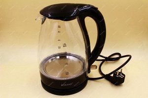 Чайник электрический, стеклянный SOKANY 1.8L, 1850-2200w.