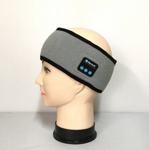 Повязка на голову с Bluetooth наушниками цвет: СЕРЫЙ