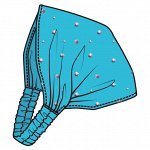 Бандана трикотажная для девочек