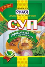 Омега Суп Гороховый с копченостями 70гр
