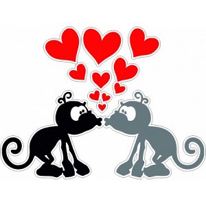 Влюбленные обезьянки