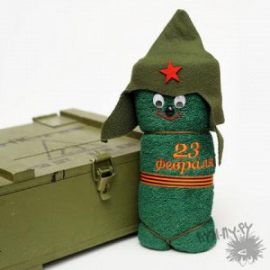 Полотенце "Солдатик" (зеленое)