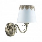 2998/1W COMFI LN16 194 бронзовый/декор. стекло/ткань Бра Е14 40W 220V PLACIDA