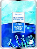 Тканевая маска с морским коллагеном и экстрактами водорослей DEOPROCE COLOR SYNERGY EFFECT SHEET MASK BLUE