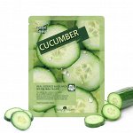 [MAYISLAND] Маска тканевая тонизирующая  с экстрактом огурца Real Essense Cucumber Mask Pack, 25 мл
