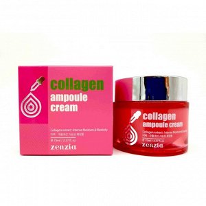 "ZENZIA" "Collagen ampoule Cream" Крем с коллагеном, 70мл.