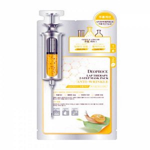 DEOPROCE LAP THERAPY AMPOULE MASKPACK Маска-сыворотка с экстрактом улитки