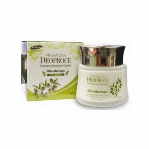 Premium DEOPROCE olive therapy essential moisture cream 60 ml - увлажняющий крем с маслом оливы