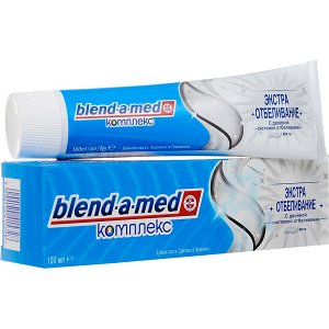 BLEND_A_MED Зубная паста Комплекс Экстра отбеливание Мята 100мл ПрепКороб