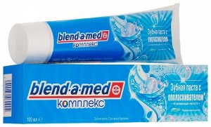 BLEND_A_MED Зубная паста Комплекс с ополаскивателем Длительная свежесть Свежая мята 100мл ПрепКороб