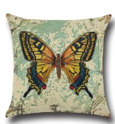 Декоративная наволочка на подушку "бабочки"