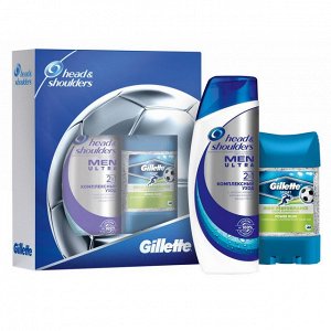 Подарочный набор Head&Shoulders Шам ПрПерх КомплУход 200мл+GILL Гел дезод_антиперсп Power Rush 75мл