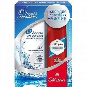 Подарочный набор HEAD&SHOULDERS Шамп 2в1 ПрПерх ОсновУход 400мл+OLD SPICE ГельД/д WhiteWater 250мл