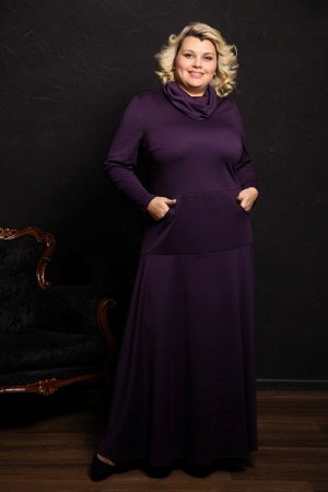 Платье Долинина фиолет