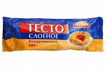 Тесто, слоеное бездрожжевое (рулон) , Морозко, 500 г, (12)