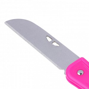 INBLOOM Нож грибника складной, 17см, длина лезвия 7.5х1.9см, пластик, металл, 2 цвета