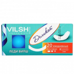 Прокладки ежедневные ЛЕДИ ВИЛШ Delicate, 20 шт