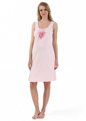 Ночная сорочка "Невия" для беременных и кормящих; цвет: розовый (ss17)